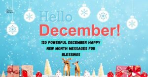 120 Powerful December Happy New Month Messages for Blessings