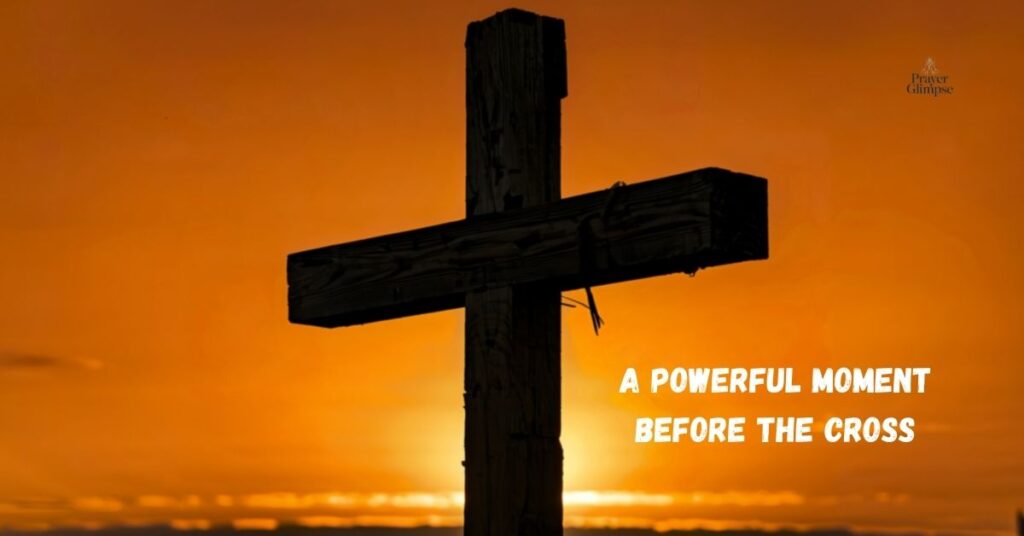 A Powerful Moment Before the Cross