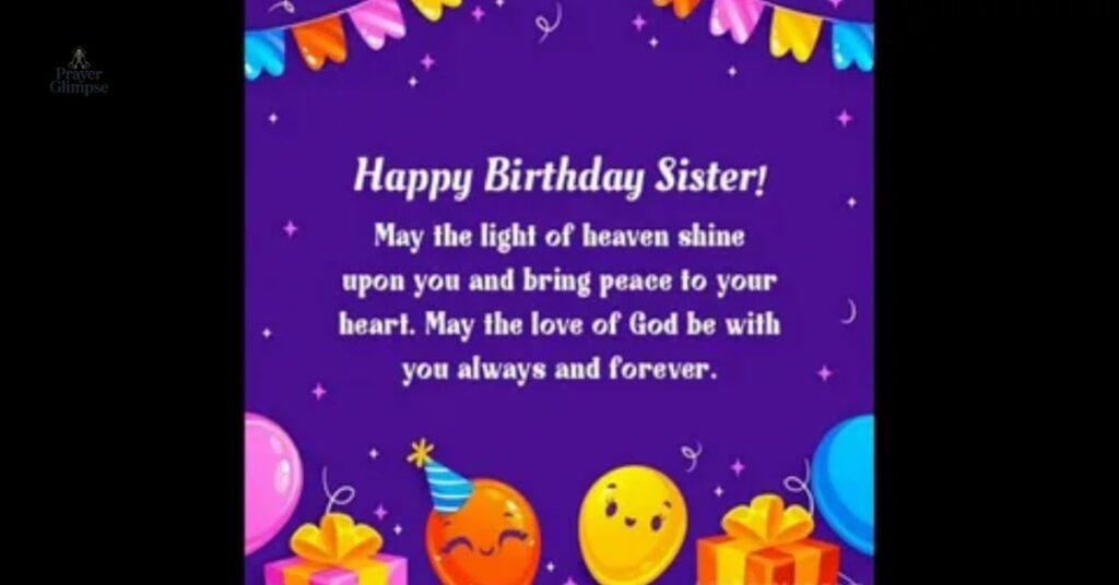 Powerful Happy Birthday Prayer for My Sister