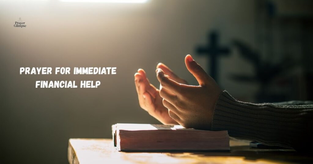 Prayer for Immediate Financial Help