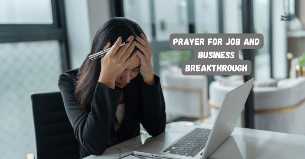 Prayer for Job and Business Breakthrough