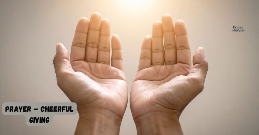 Prayer – Cheerful Giving