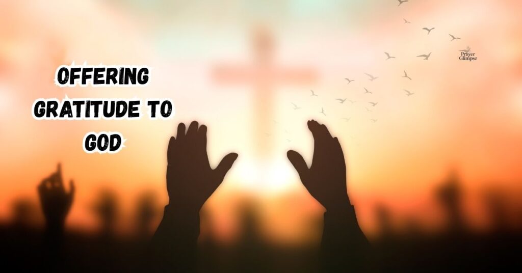 Offering Gratitude to God