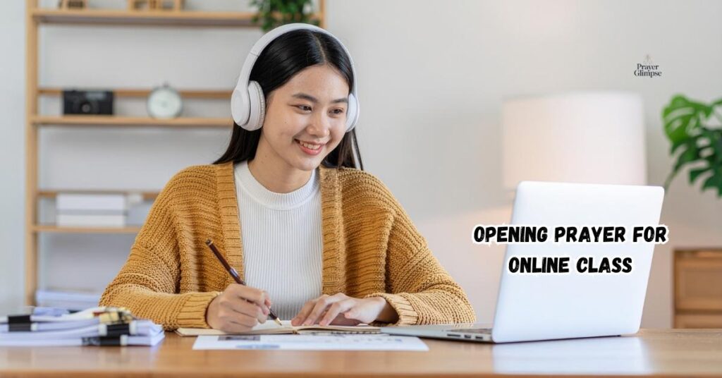 Opening Prayer for Online Class