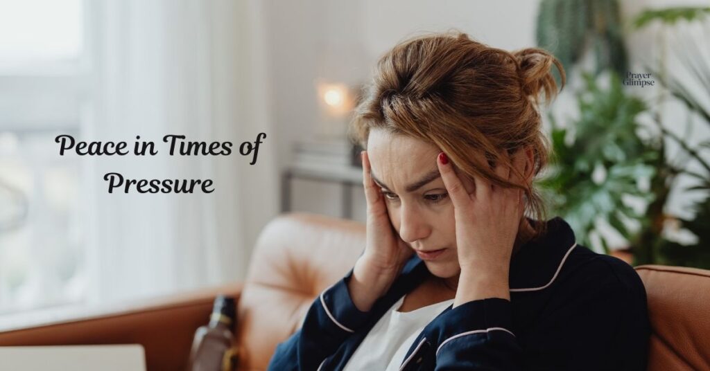 Peace in Times of Pressure