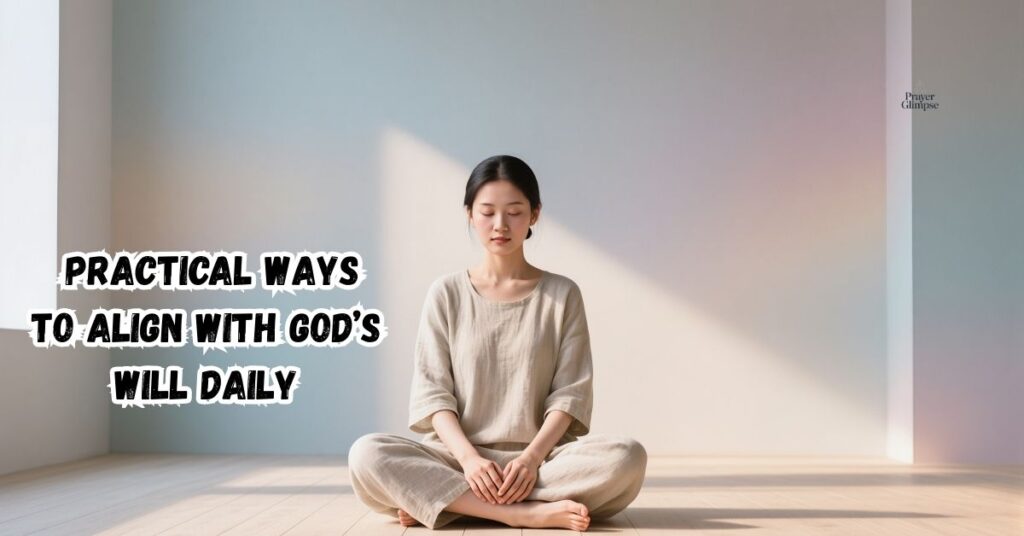 Practical Ways to Align with God’s Will Daily