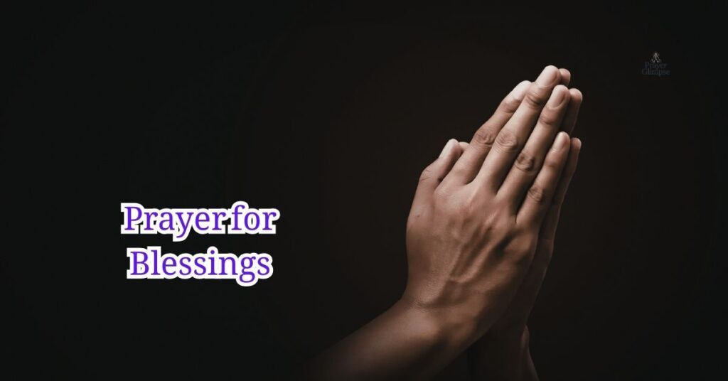 Prayer for Blessings