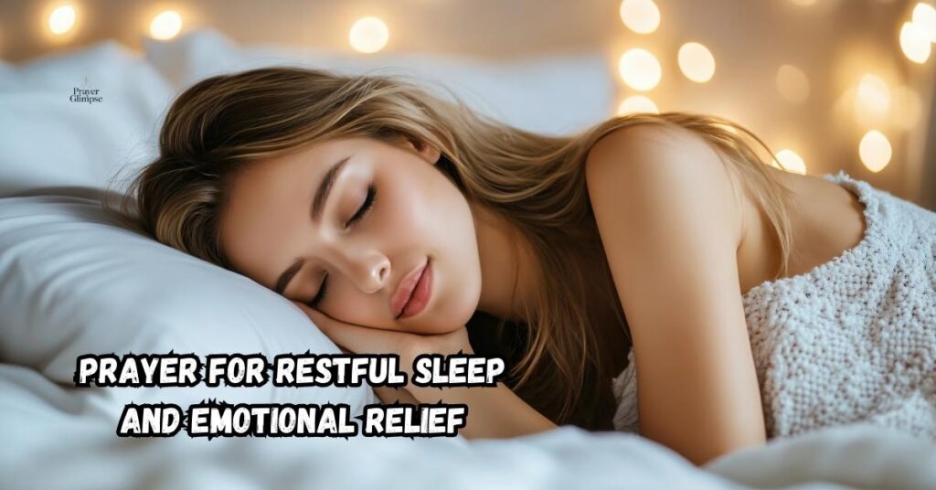 Prayer for Restful Sleep and Emotional Relief