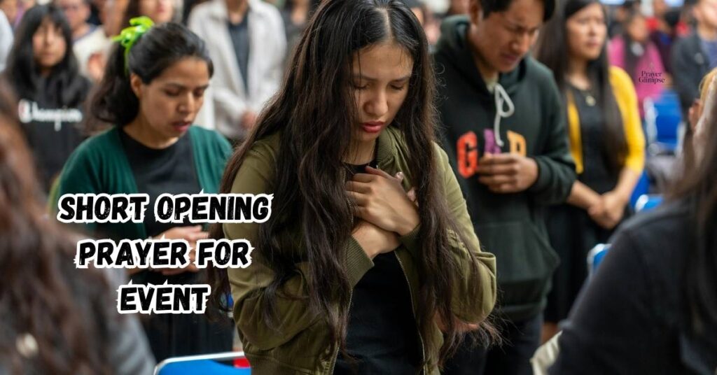 Short Opening Prayer for Event