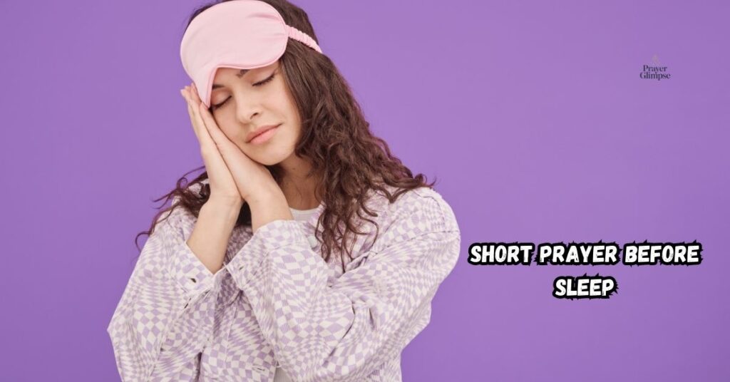 Short Prayer Before Sleep
