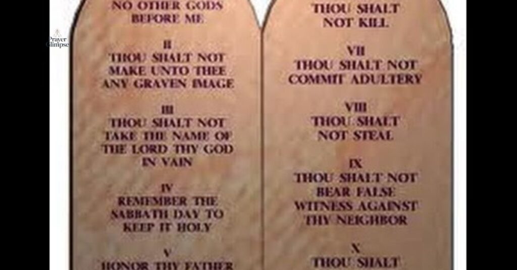 Ten Commandments in the Bible