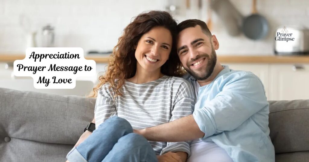 Appreciation Prayer Message to My Love