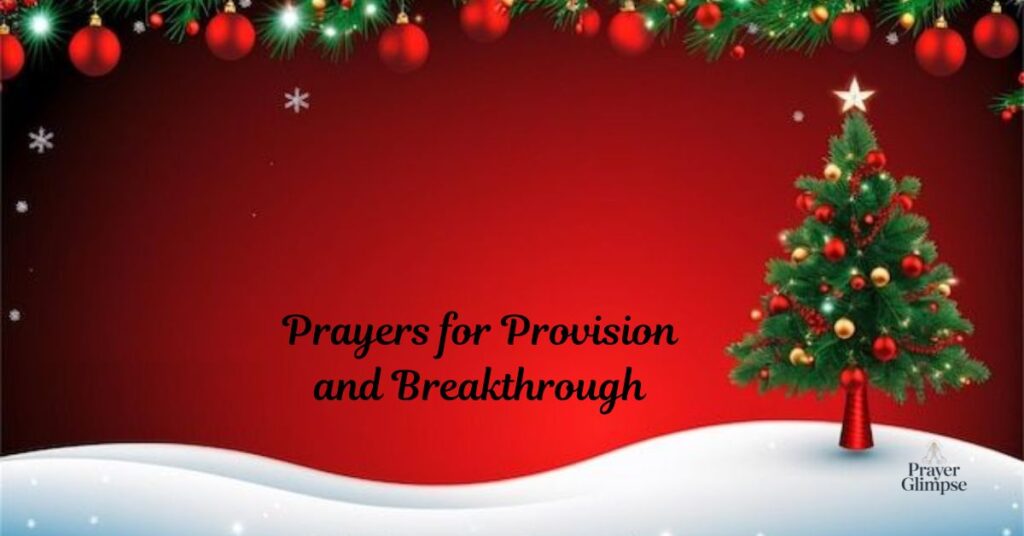 Prayers for Provision and Breakthrough
