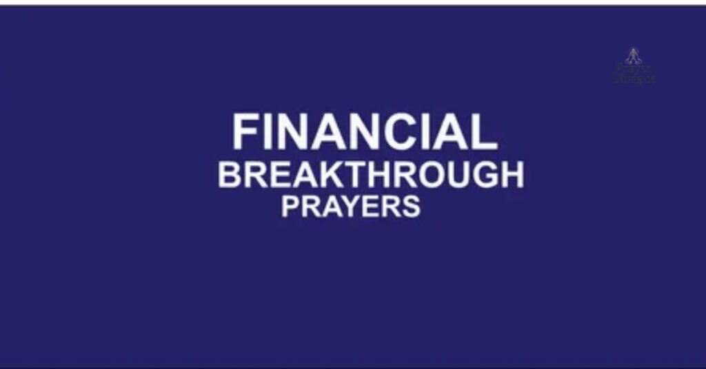 Prayer for Financial Breakthrough